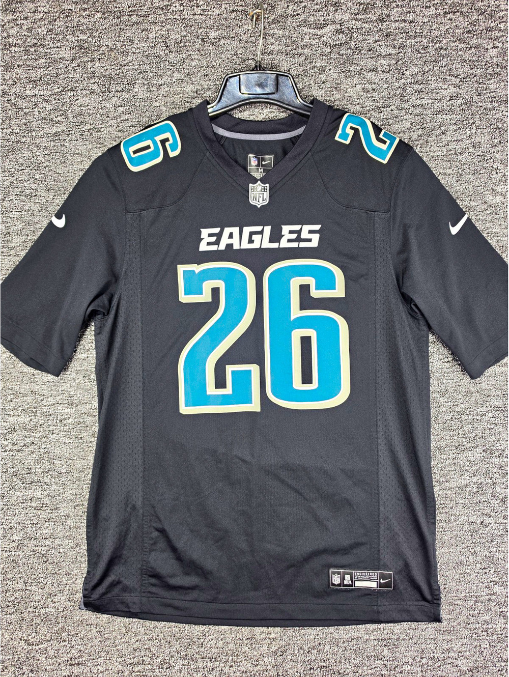 Nike Philadelphia Eagles Saquon Barkley #26 NFL Jersey Black Green White Size M